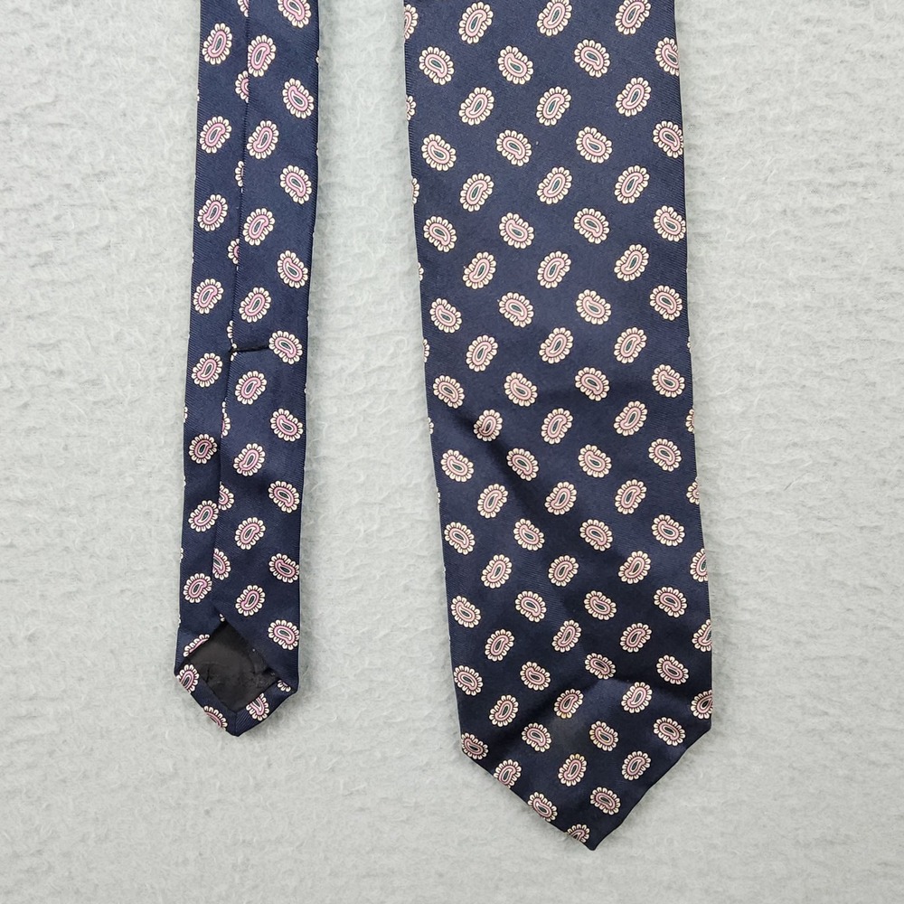 Robert Talbott Davidsons Tie Mens One Size Blue Paisley Silk Handsewn Classic